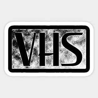 VHS Logo vintage retro tape lover design Sticker